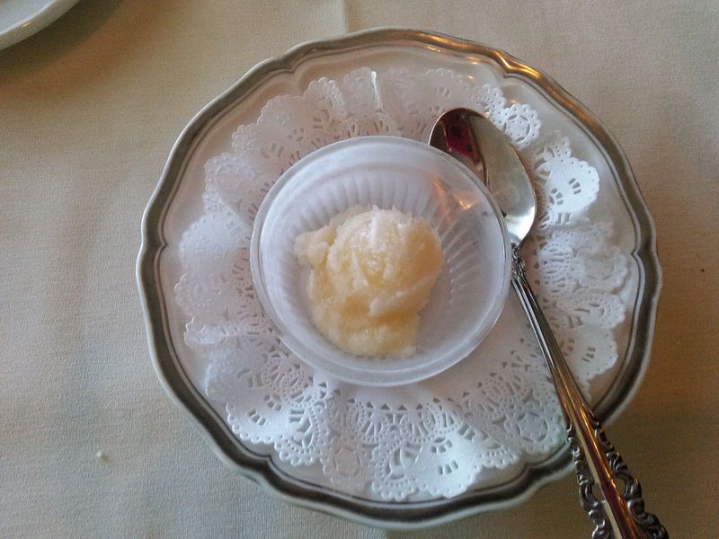 The Sorbet Is More Than A Cute Touch The Sorbet Is More Than A Cute Touch