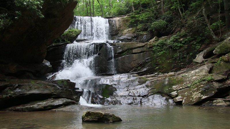 The Swimming Hole at the Base of the Falls