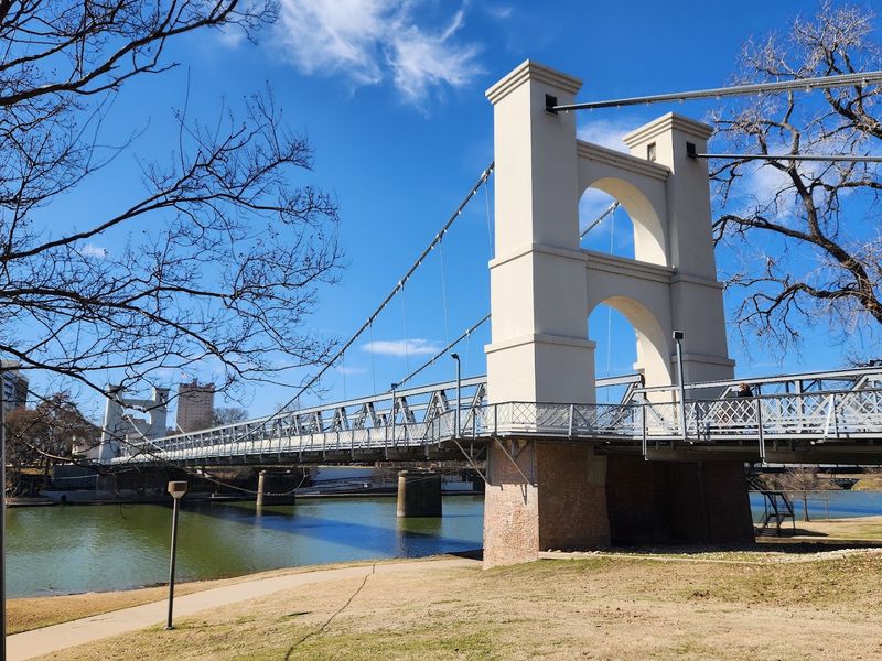 The Waco Suspension Bridge, A Historic Gateway Over The Brazos The Waco Suspension Bridge, A Historic Gateway Over The Brazos