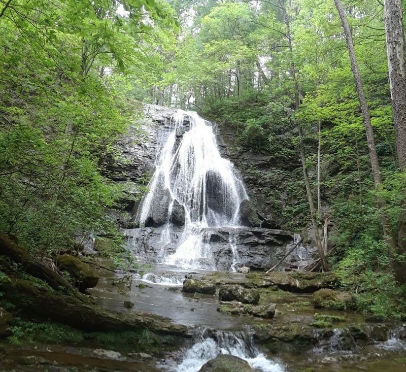 The Waterfall Itself: Three Tiers of Raw Appalachian Beauty