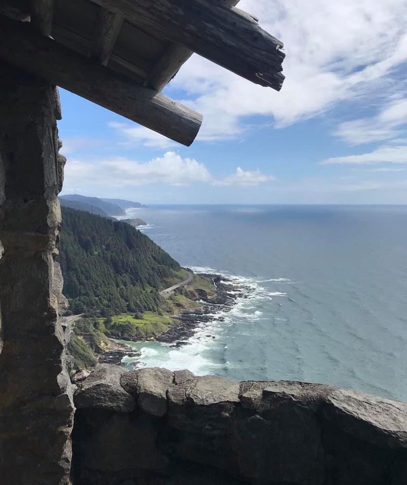 Thor's Well and Cook's Chasm Seen from Above