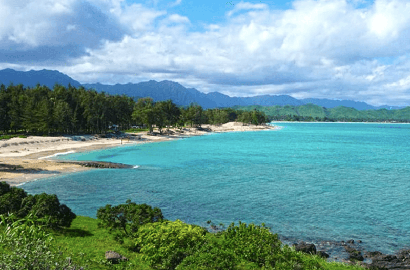 Turquoise Water That Stays Calm Enough to Swim