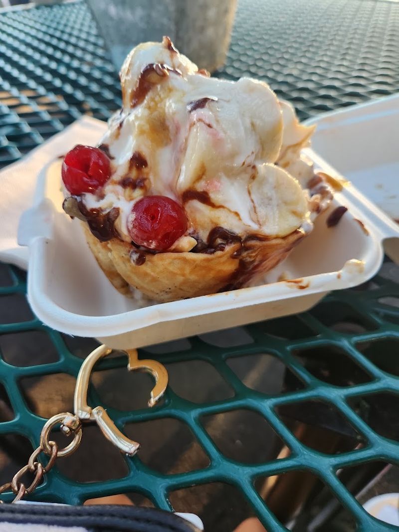 Waffle Cones Made Fresh Right There on the Spot