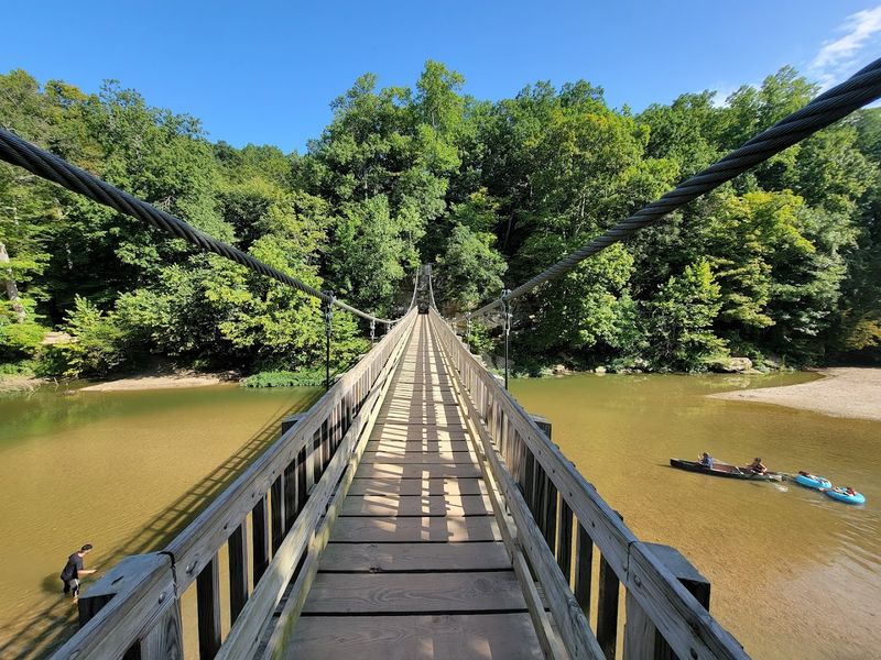 Walk Across The Iconic 200-Foot Suspension Bridge