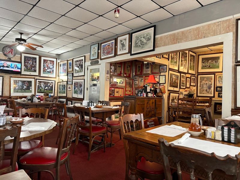 Walls Covered in Crimson Tide History