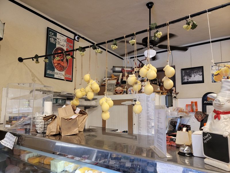 A Ceiling Full Of Aging Cheese