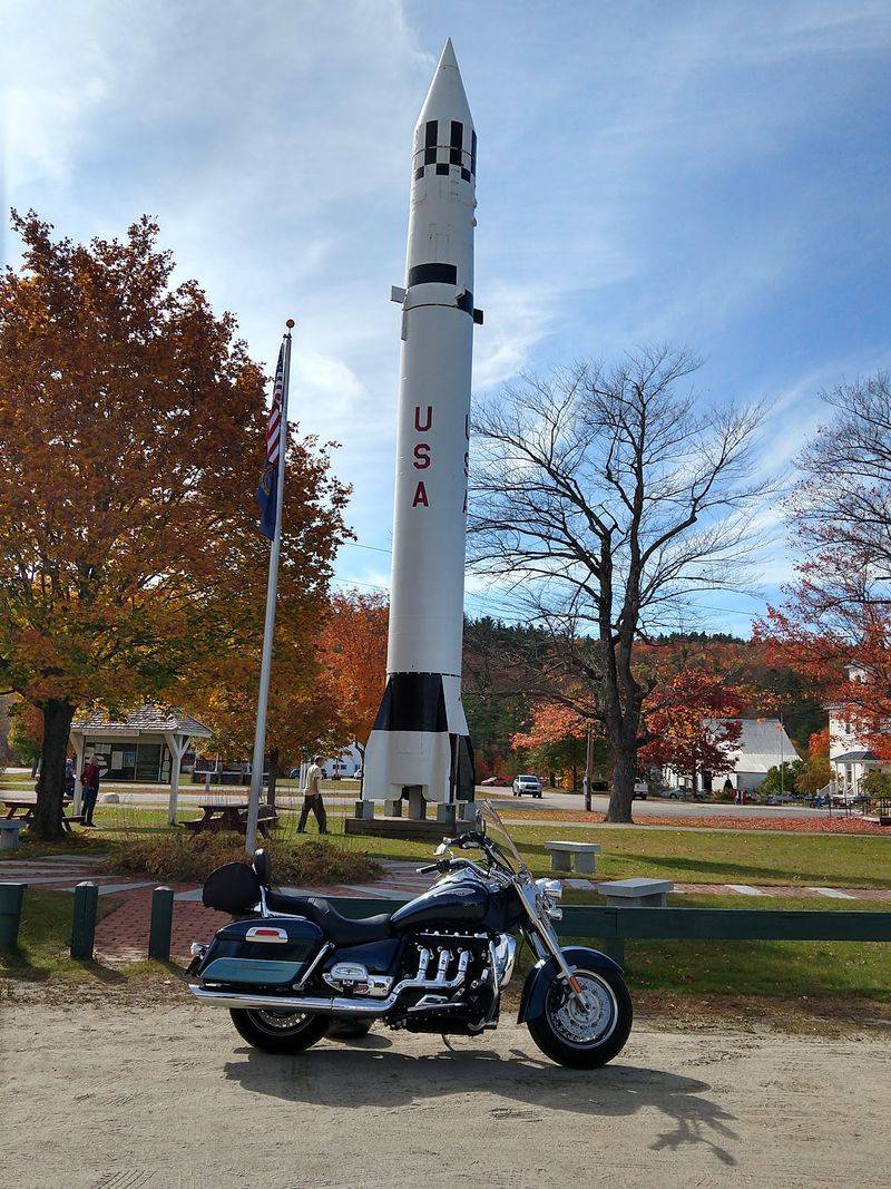 A Cold War Rocket Parked on a Village Green