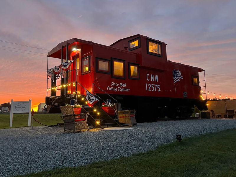 A Genuine 1958 Rock Island Caboose, Not A Replica A Genuine 1958 Rock Island Caboose, Not A Replica