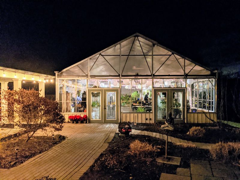 A Glass Greenhouse Perched Above the Potomac River A Glass Greenhouse Perched Above the Potomac River