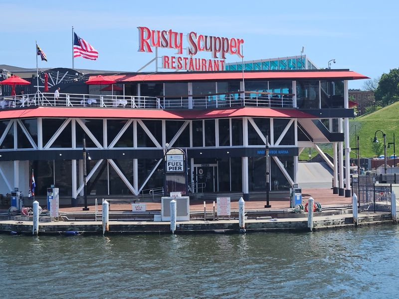 A Harbor Landmark With Three Levels of Windows