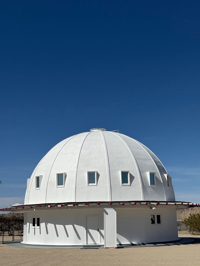 A White Dome That Looks Like It Landed Here