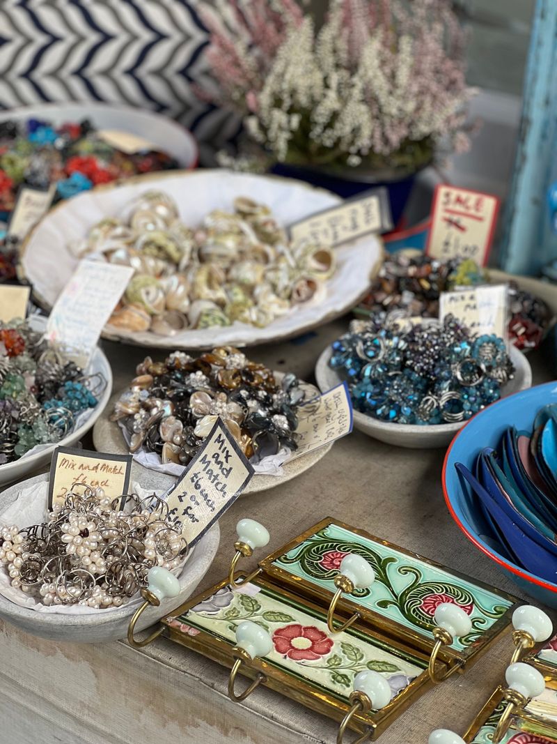 An Aisle of Local Art, Handmade Gifts, and Odd Treasures