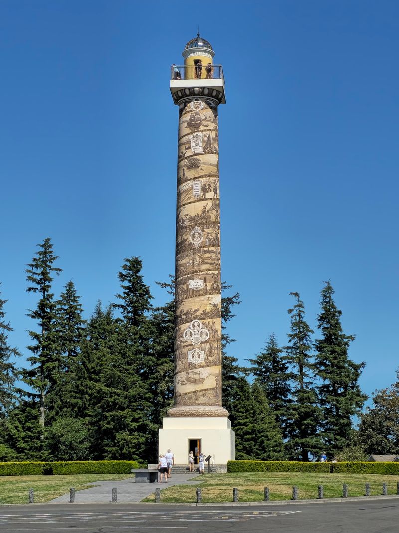 Astoria Column and Cannery Ruins Astoria Column and Cannery Ruins