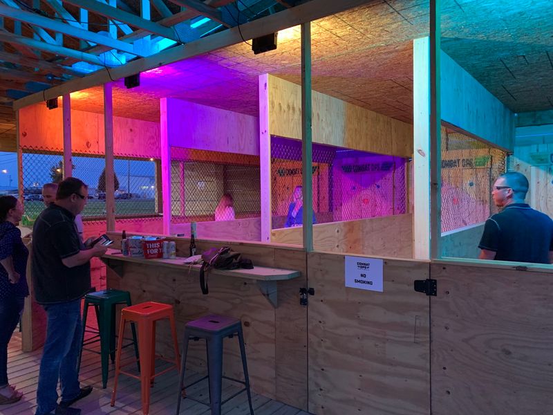 Axe Throwing With Digital Targets and a Wall of Fame