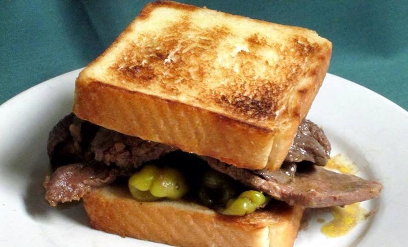 Beyond The Pasta There Is Steak And Peppers