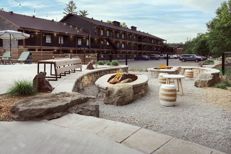 Cedar Soaking Tubs Right Beside Fall Creek Cedar Soaking Tubs Right Beside Fall Creek
