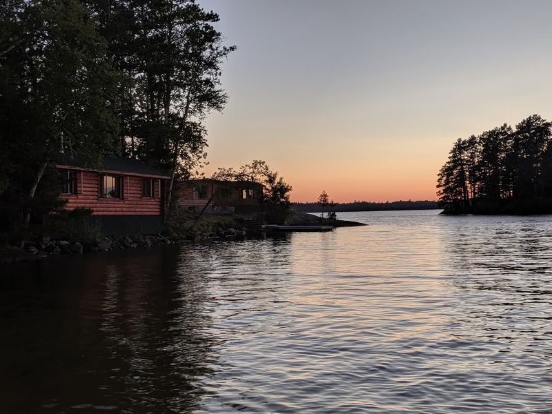 Century Old Log Cabins Along The Shore Century Old Log Cabins Along The Shore