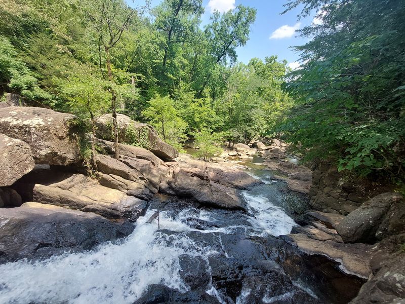 Chewacla Falls and the Quiet 26 Acre Lake
