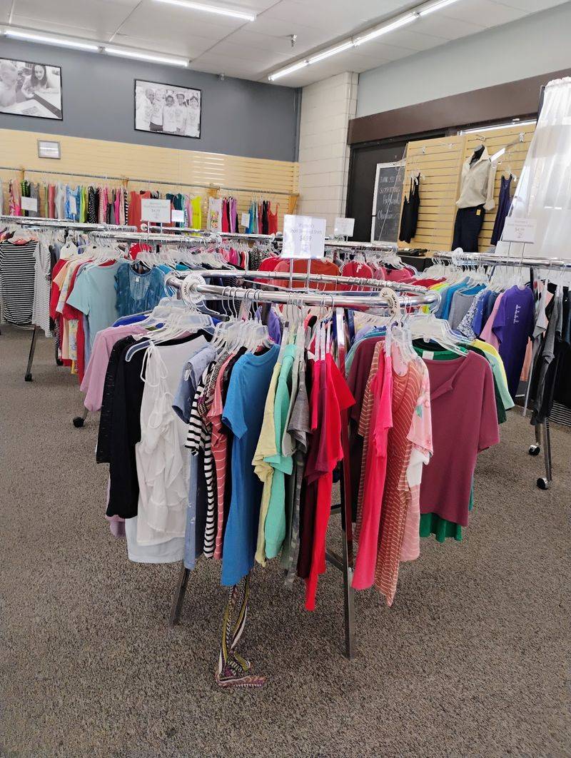 Clothing Racks Sorted By Size And Color
