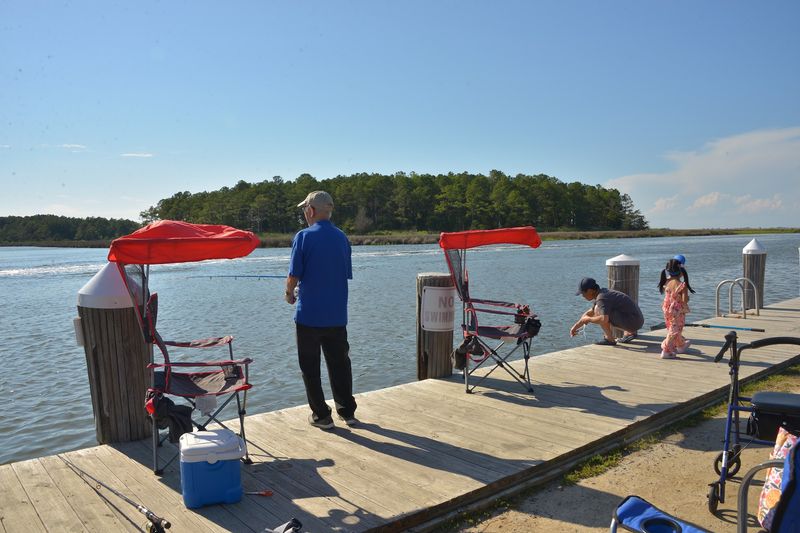Crabbing and Fishing Along Daugherty Creek Canal