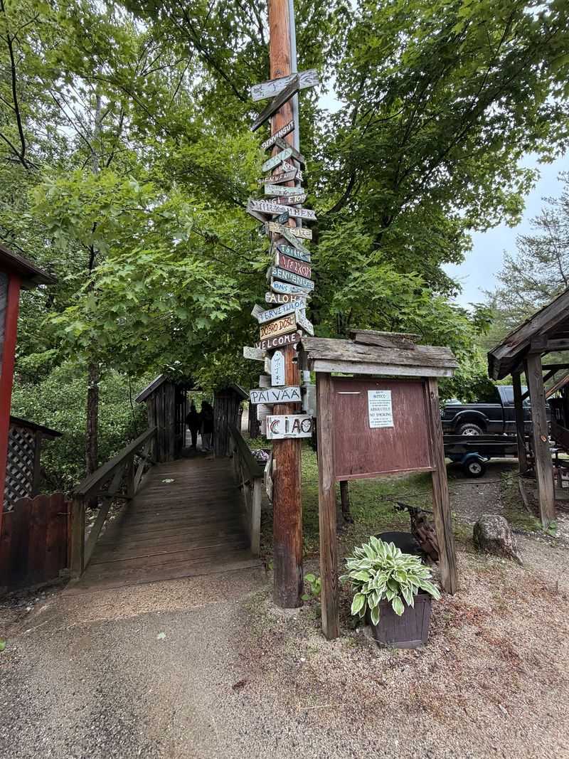 Cross a Covered Bridge Built From a Corn Crib