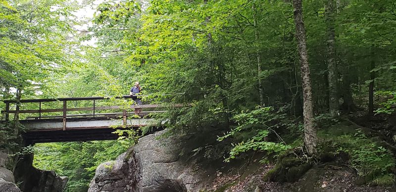 Crossing The Wooden Footbridge For The Best Overlook Crossing The Wooden Footbridge For The Best Overlook