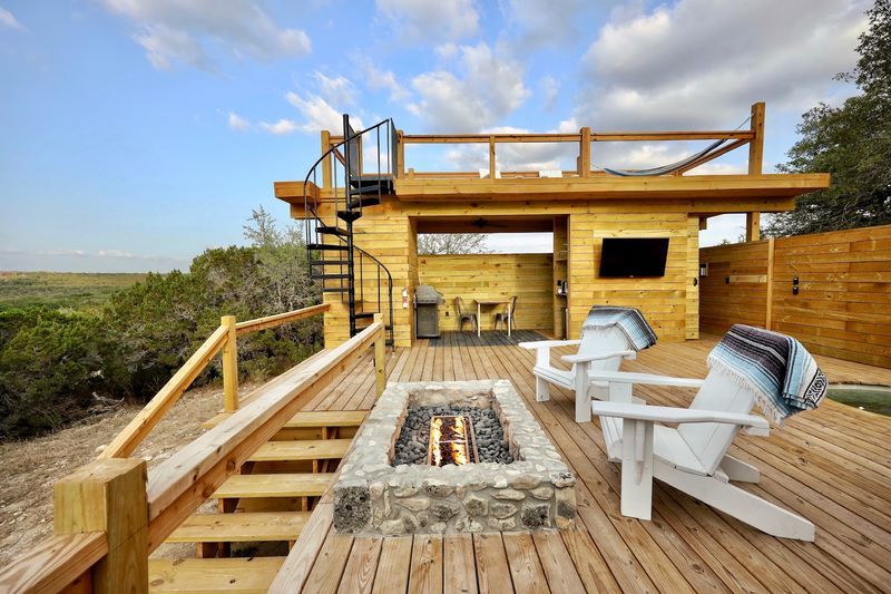 Decks, Fire Pits, and Hot Tubs Built for Looking Up