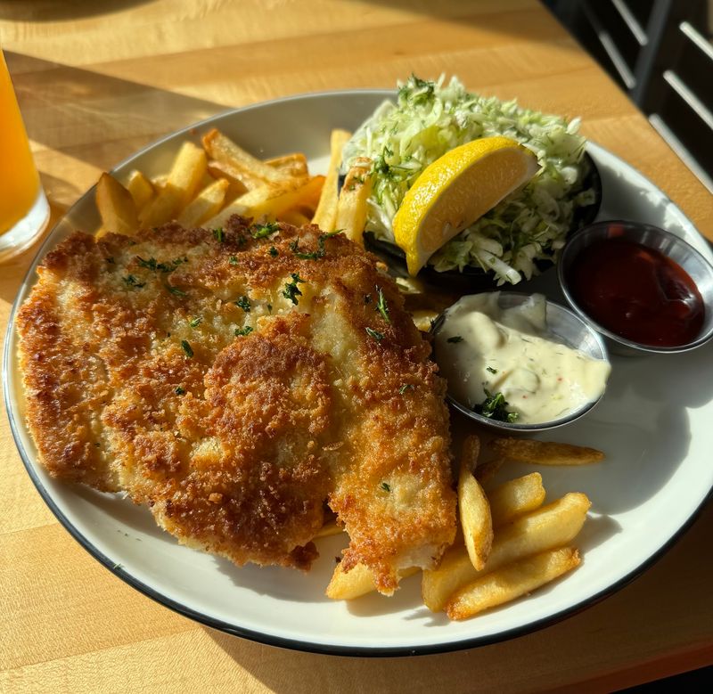 Fish and Chips Done the Pan-Fried Way Fish and Chips Done the Pan-Fried Way