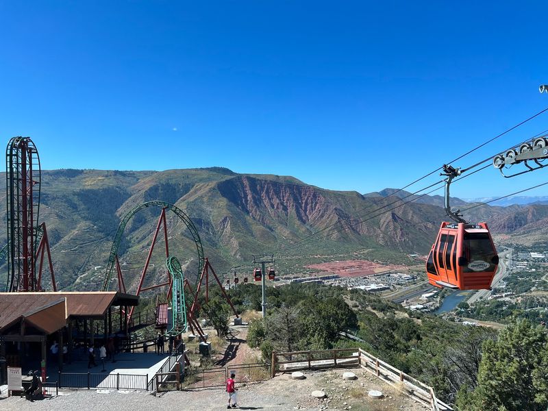 Floating Up Iron Mountain on the Glenwood Gondola