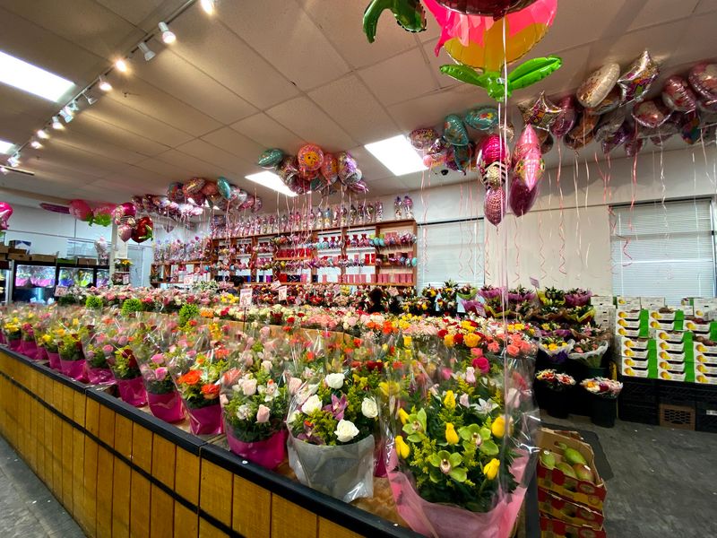 Flowers And Bouquets Near The Front