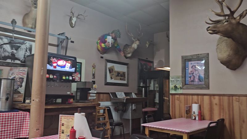 Gingham Tablecloths And Longhorns On The Wall