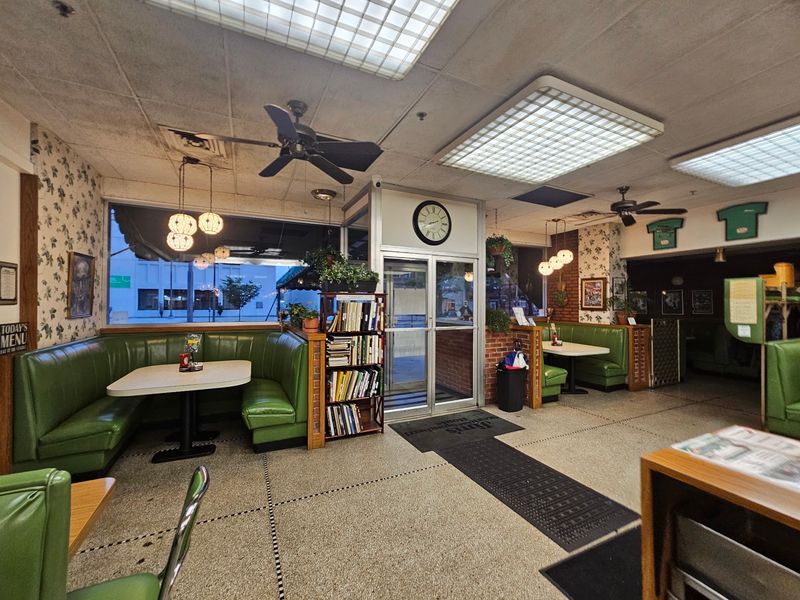 Green Booths, Vintage Uniforms, Big Flavor Green Booths, Vintage Uniforms, Big Flavor