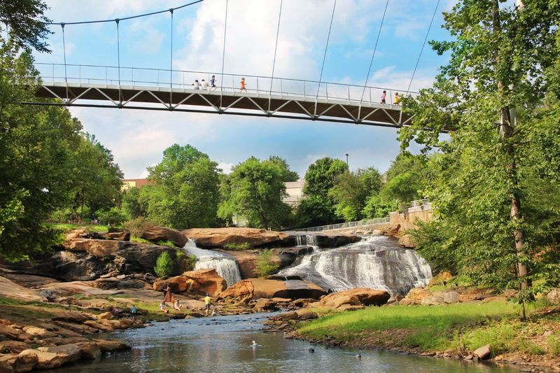 Greenville, A Waterfall Right Downtown Greenville, A Waterfall Right Downtown
