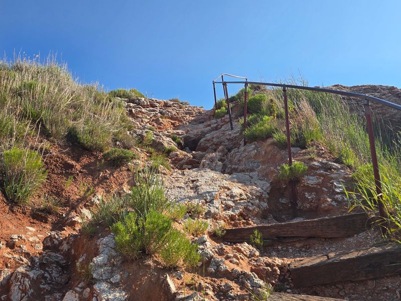 Hiking Up Cathedral Mountain At Gloss Mountain State Park