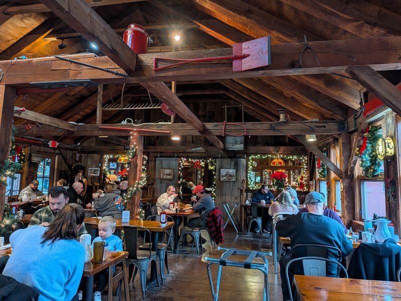 Inside the Coziest Dining Room in the Woods