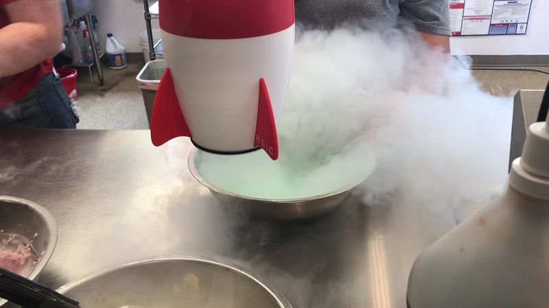 Liquid Nitrogen Turns Dessert Into a Launch Sequence
