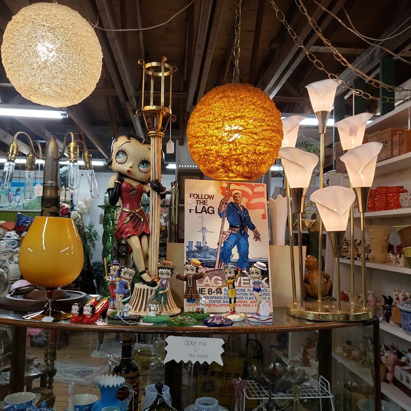 Local Crafts, Handmade Goods And Shelves Of Used Books