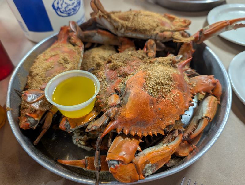 Maryland Blue Crabs Handled the Traditional Way