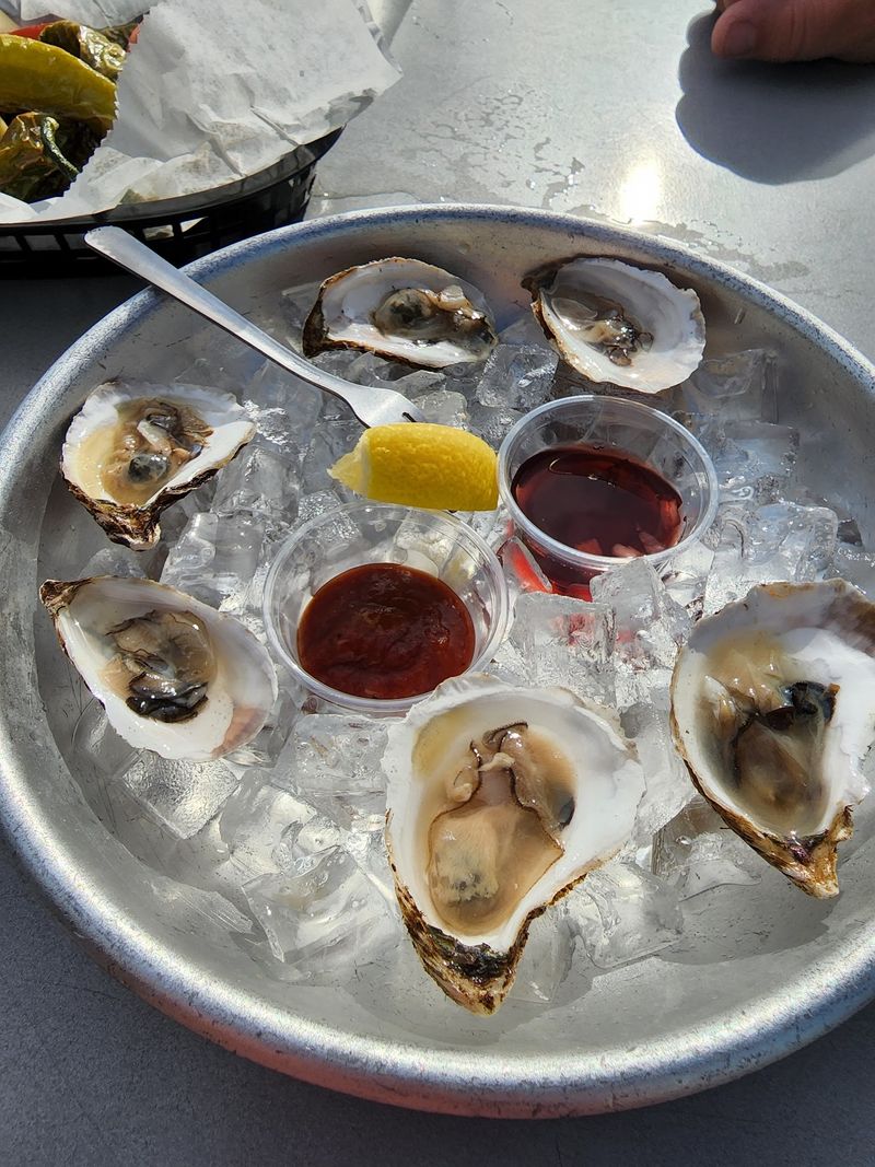 Oysters And A Raw Bar Right By The Boats Oysters And A Raw Bar Right By The Boats