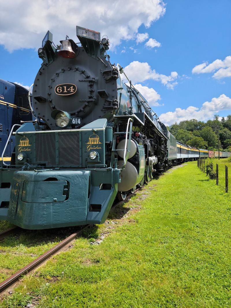 Riding the Little C&O Scale Railroad Around the Grounds Riding the Little C&O Scale Railroad Around the Grounds