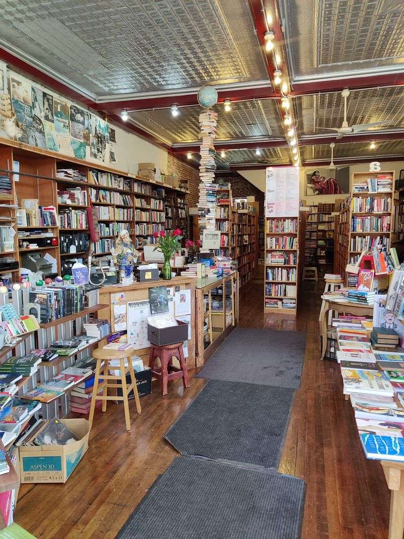 Rolling Ladders And A Pressed Tin Ceiling Rolling Ladders And A Pressed Tin Ceiling