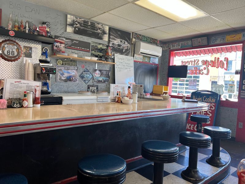 Route 66 Charm Packed Into A Small Dining Room
