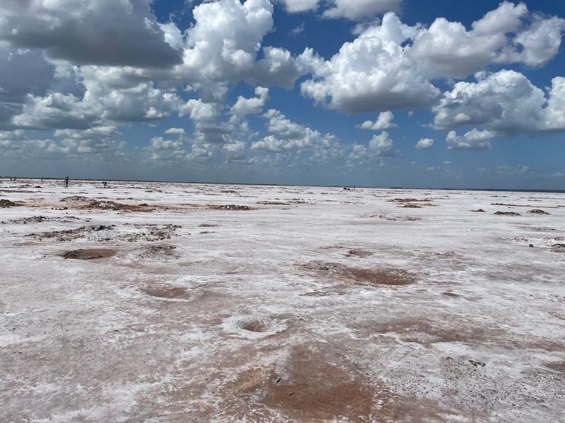 Salt Flats And Crystals At Great Salt Plains State Park Salt Flats And Crystals At Great Salt Plains State Park