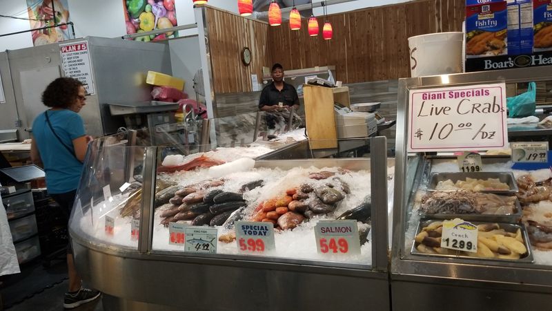 Seafood Case With A Port City Feel