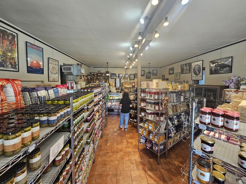 Shelves Packed With Italian Staples