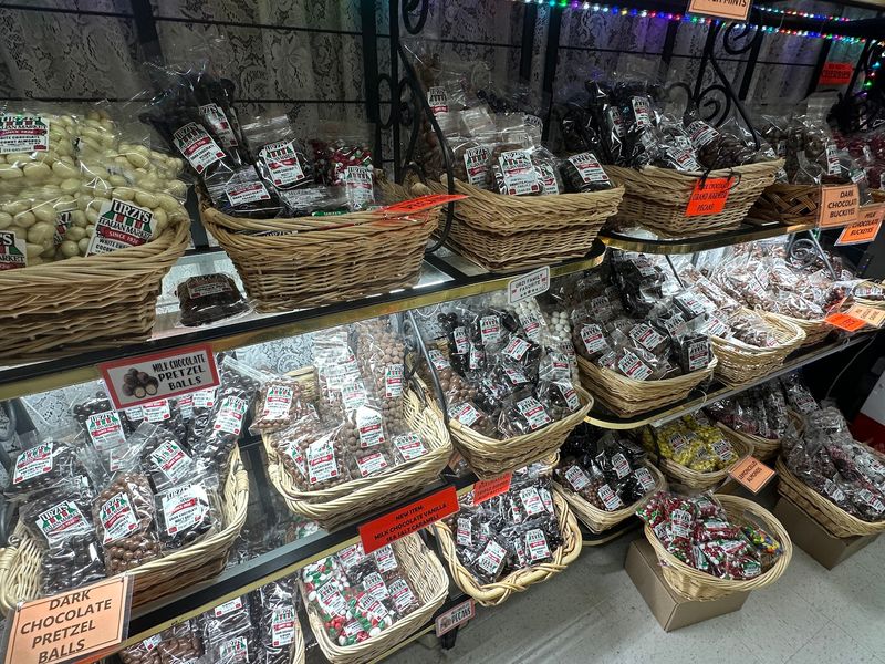 Shelves Stacked With Imported Italian Goods