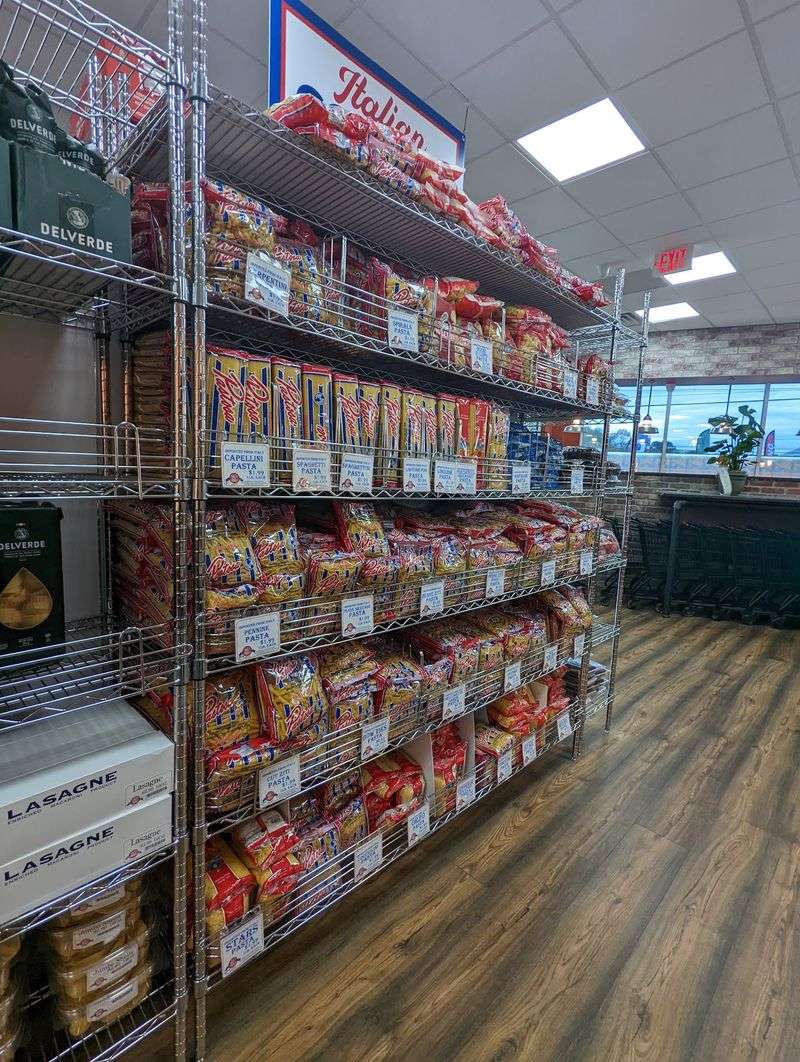 Shelves Stacked With Imported Pantry Gold