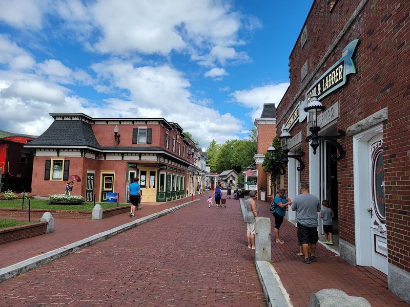 Shopping on Main Street and Handmade Souvenirs Shopping on Main Street and Handmade Souvenirs