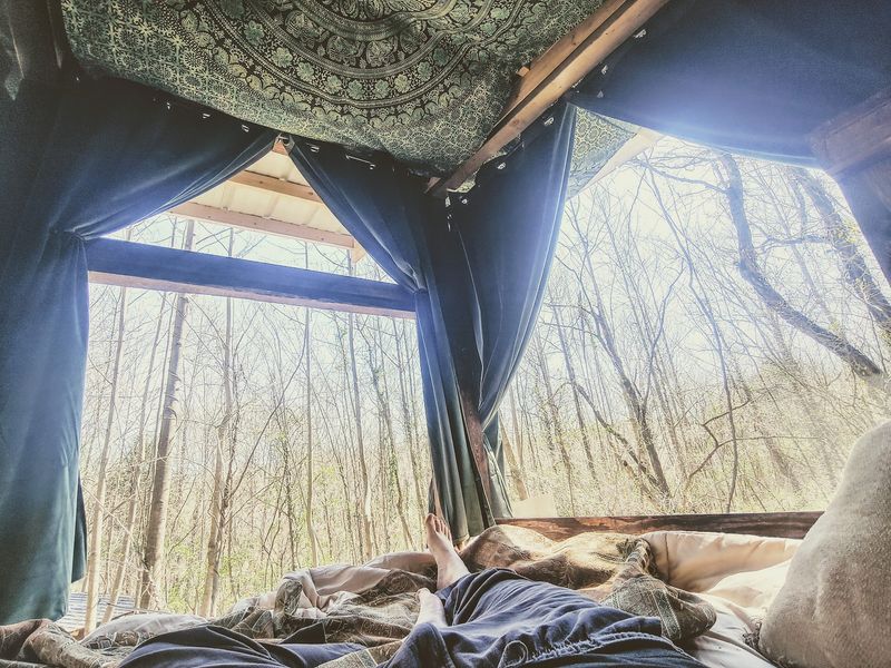 Sleep Amongst the Trees in a One-of-a-Kind Treehouse Nest Sleep Amongst the Trees in a One-of-a-Kind Treehouse Nest