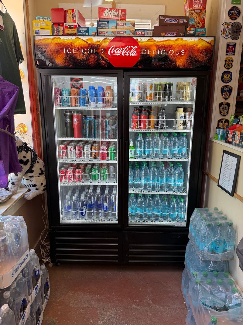 Snacks, Cold Drinks, And Ice Cream Near The Counter